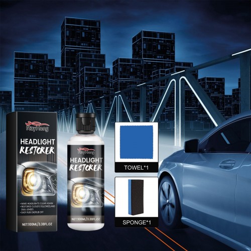 Rayhong Headlight Restorer Brightness Renewal for Enhanced Visibility & Safety 100ml